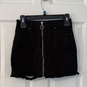 PacSun Black Mini Skirt with Zipper
